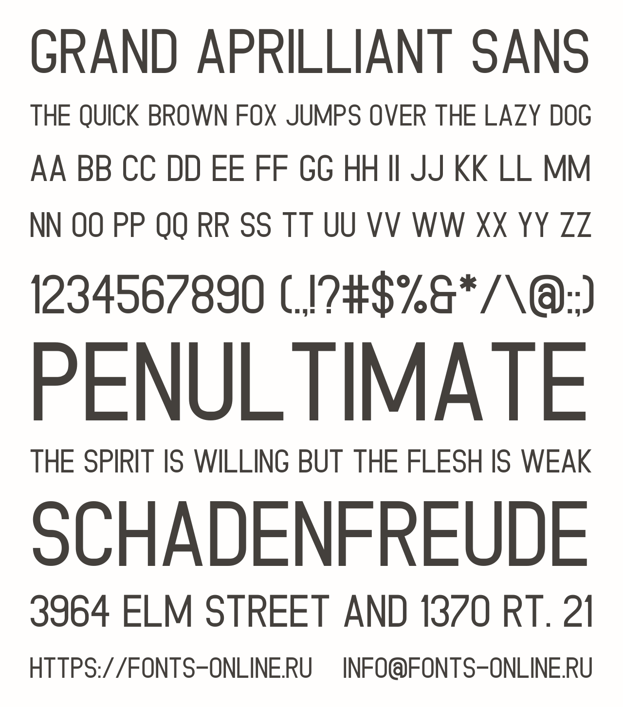 Grand Aprilliant Sans Free Font Download